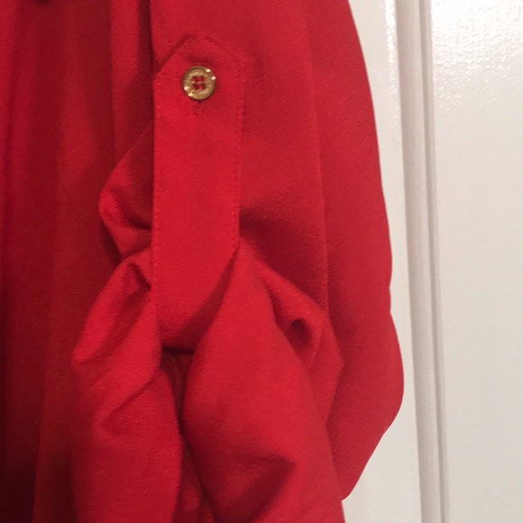NWOT Calvin Klein Red Women’s Shirt 1X - Picture 9 of 11